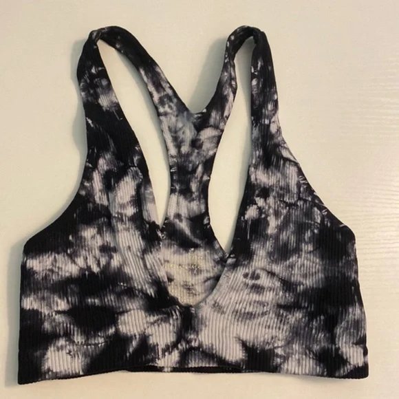 Free People Other - Intimately Free People Tie Dye Knit Low Cut Racerback Stretch Bralette S